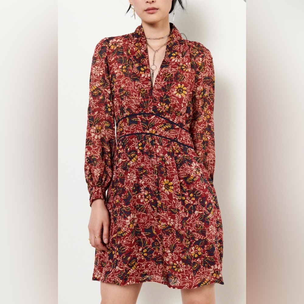 Ba&sh Giani Floral Print Mini Dress